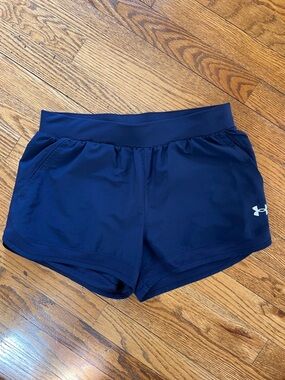 Under Armour Navy Women's Athletic Running Shorts